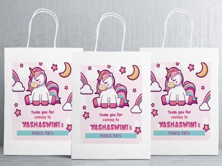 Unicorn Theme Oversized Return Gift Bag Supply