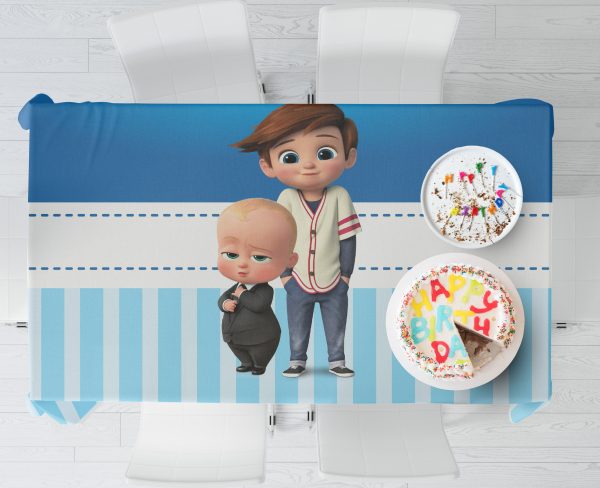 Boss Baby Theme Cake Tablecover Supply