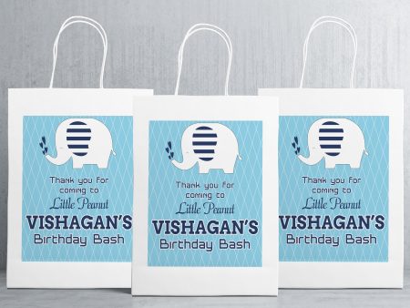 Blue Elpehant Theme Oversized Return Gift Bag Discount