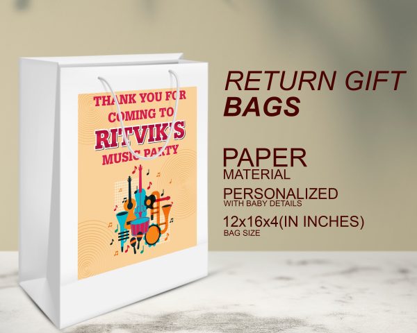 Music Theme Oversized Return Gift Bag Online Sale