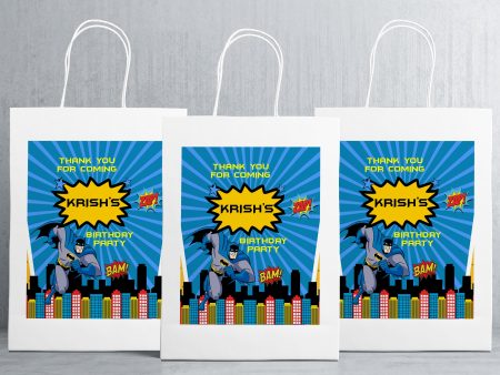 Batman Theme Oversized Return Gift Bag Hot on Sale