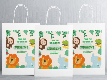 Jungle Theme Oversized Return Gift Bag For Sale