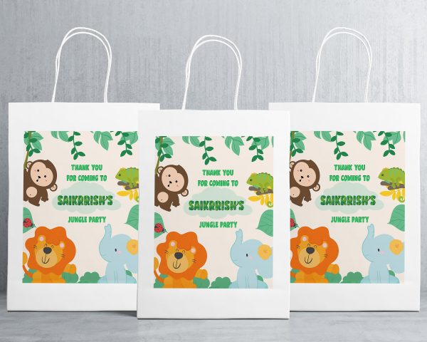 Jungle Theme Oversized Return Gift Bag For Sale