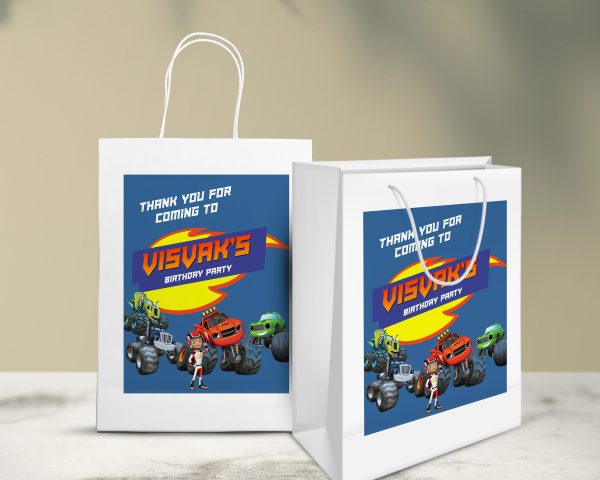 Blaze And The Monster Machines Theme Oversized Return Gift Bag Online