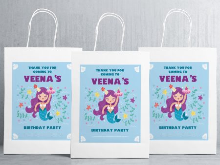 Mermaid Theme Oversized Return Gift Bag For Discount