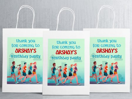 Marathon Theme Oversized Return Gift Bag For Discount