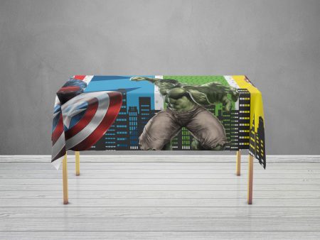 Avengers Theme Cake Tablecover Fashion