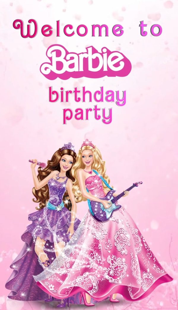 Barbie Theme E-Video Invite Online