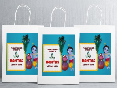 Little Krishna Theme Oversized Return Gift Bag Online