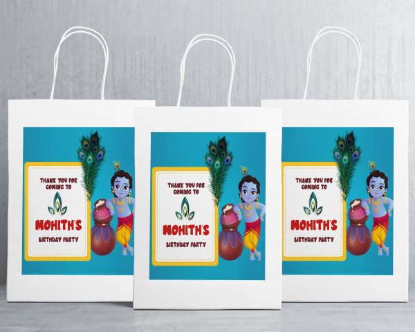 Little Krishna Theme Oversized Return Gift Bag Online