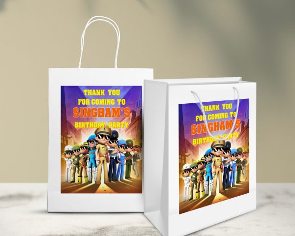 Little Singham Theme Oversized Return Gift Bag Online